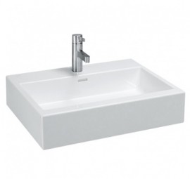 Laufen LIVING CITY umyvadlo do nábytku 50 cm, 3 otvory, broušené, bílá   H8174320001081